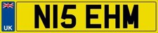 NICE INITIALS NUMBER PLATE N15