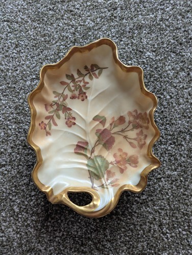 Antique royal worcester leaf - antique,