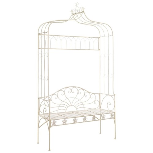 Garden bench antique white - bench,