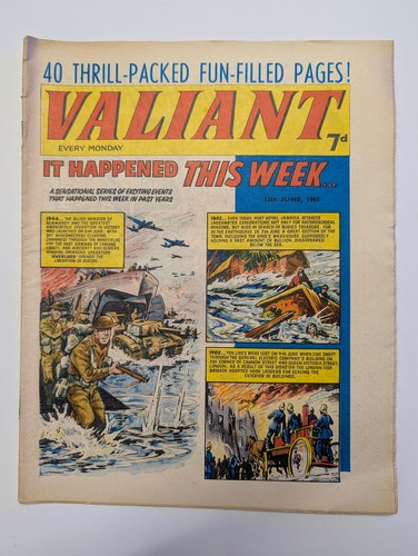 Valiant comic 12th june 1965 - valiant,
