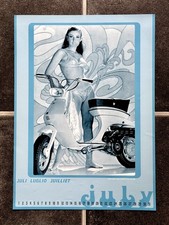 Vintage LAMBRETTA Calendar Poster COMETA 75S Scooter LUI 50 VEGA 75 Luna Range