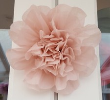 Gift bow topper pompoms paper flower 19cm wedding venue decoration birthday 