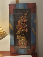 Vintage Floral  Copper Tin