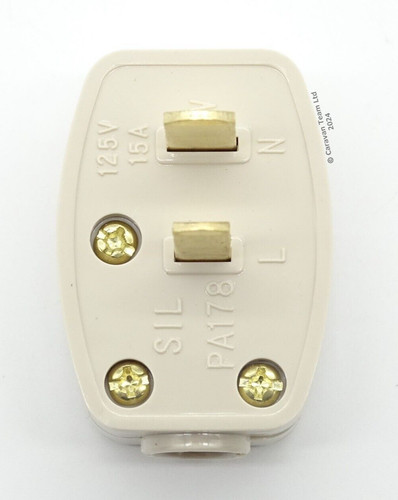 Clipsal type pin 12v plug - 2-pin,