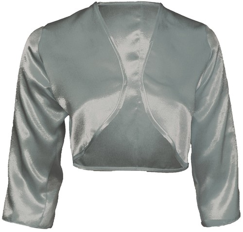 Dressy satin bolero shrug top - bolero,