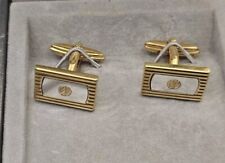 Alfred Dunhill Cufflinks Gold Plated Original Box 
