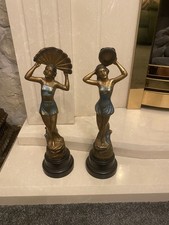 Pair Of Spelter Art Deco 1920s
