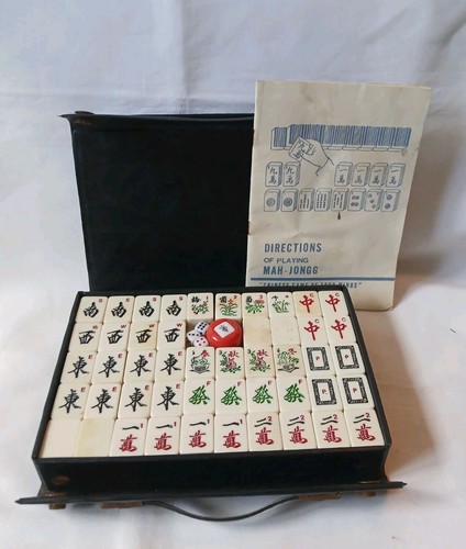 Mahjong set white - mahjong,