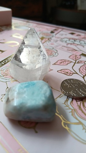 Larimar tumblestone aaa - larimar,