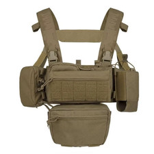 Tactical Chest Rig 5.56 7.62 Mag Pouch MOLLE Dangler UK