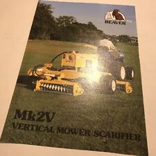 HAYTER Beaver Mk2V Vertical Mower/Scarifier Original 1980s Vintage Brochure