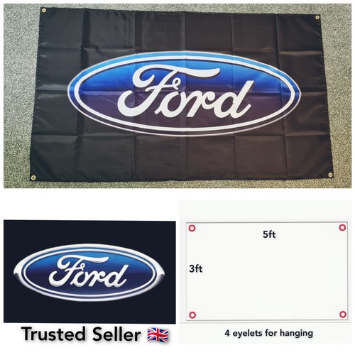 Ford garage flag - garage, 3x5ft