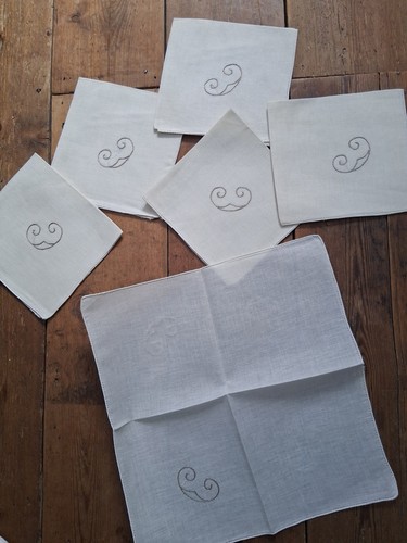 Vintage linen table cloth - table,