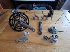 Vintage Ultegra Triple 10 Speed Groupset, Bontrager Crankset, Bars And Stem