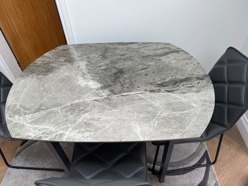 Dwell 5pc dining tablet grey - dining,