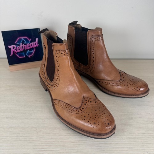 Roamers tan leather brogue - roamers,