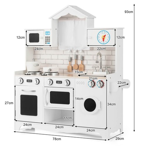 Kids wooden kitchen playset - kids,