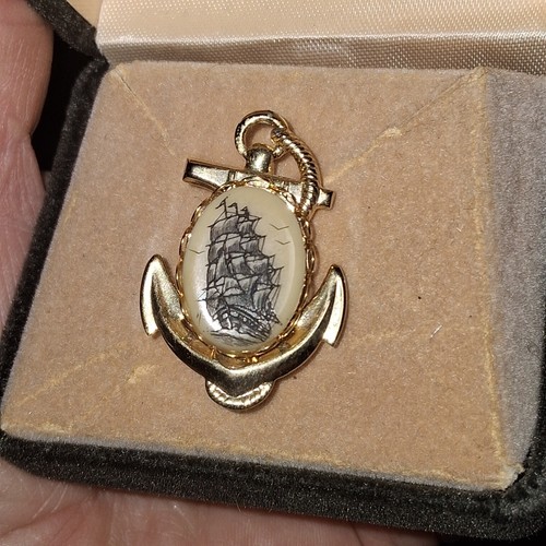 Vtg authentic scrimshaw - authentic,