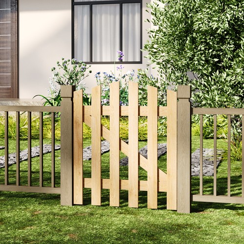Garden wooden gate pedestrian - wooden,