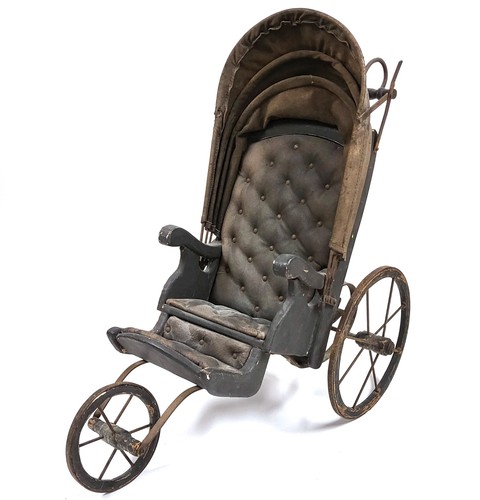 Antique wheel doll - antique, buggy