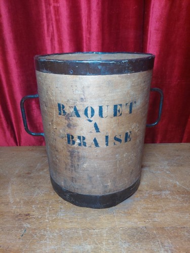 Vintage french wood iron - &,