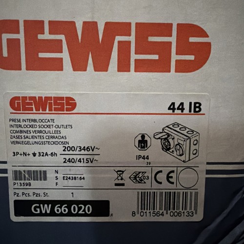 Gewiss 400v red - gewiss,