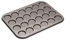 MasterClass Macaron/Whoopie Pie Tray 24 Hole Non Stick Carbon Steel 35x27cm -New