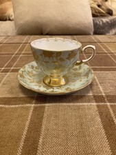 tuscan bone china tea cup and saucer,gilt gold