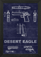 Desert Eagle Framed Wall Art