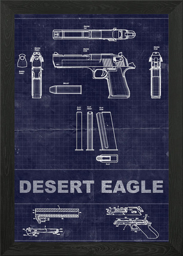 Desert eagle framed - desert,