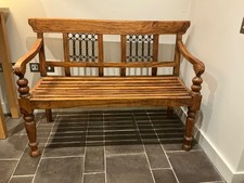 Anglo Indian Carved Teak /