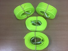 4 x 5t 4mtr Hi Vis Recovery Ratchet Alloy Wheel Replacement Straps