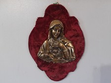 Vintage Brass Icon Holy Mother