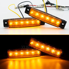 10x Orange Marker Side Led Trailer Lorry Truck Recovery Position Lights Lamp 12V