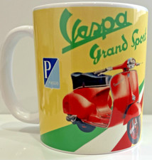 Vespa Italian Piaggio Scooters mugs.£9.00 free delivery + free coaster