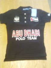 Polistas Abu Dhabi Ladies Polo Shirt - Rare on EBay - Black Size 6 100% Cotton