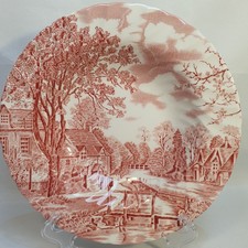 Pink Soup Plate by Johnson