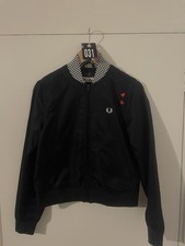 Fred Perry Amy Winehouse Bomber Jacket Black Size 10 Pre Owned Immaculate Con