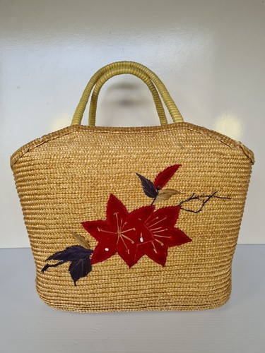 Vintage wicker shopping basket - wicker,