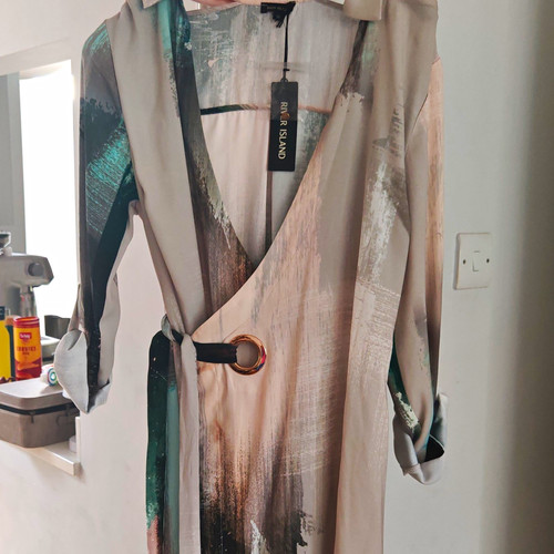 River island abstract wrap - river,