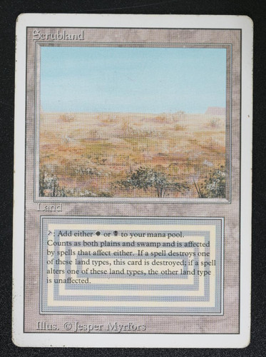 Scrubland revised edition mtg - revised,