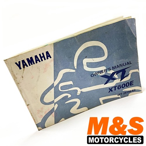 Yamaha xt600e owners - owners, manual