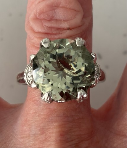 Silver chunky stone - stone, set
