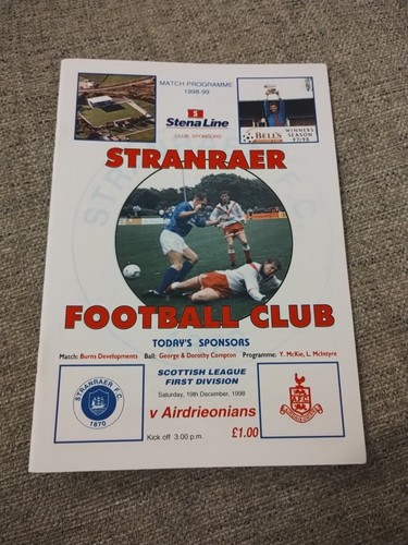 Stranraer airdrieonians - v,