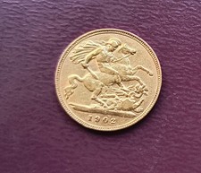 1902 Half Sovereign Gold  Coin