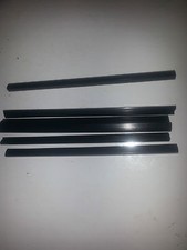 QTY 5 (FIVE) A4 SLIDE BINDERS 5MM CAPACITY BLACK -- LENGTH 297 MM-ROUND