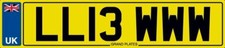 LEWIS NUMBER PLATE LEW LEWS