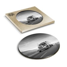 1 x Boxed Round Coasters - BW