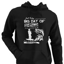 Big Day Of Fishing Gifts For Men Hoodie Fly Fishing Clothing Fisherman Angler