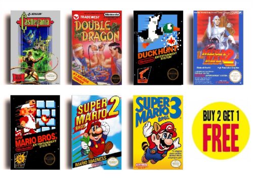 Retro nintendo nes game - a4,